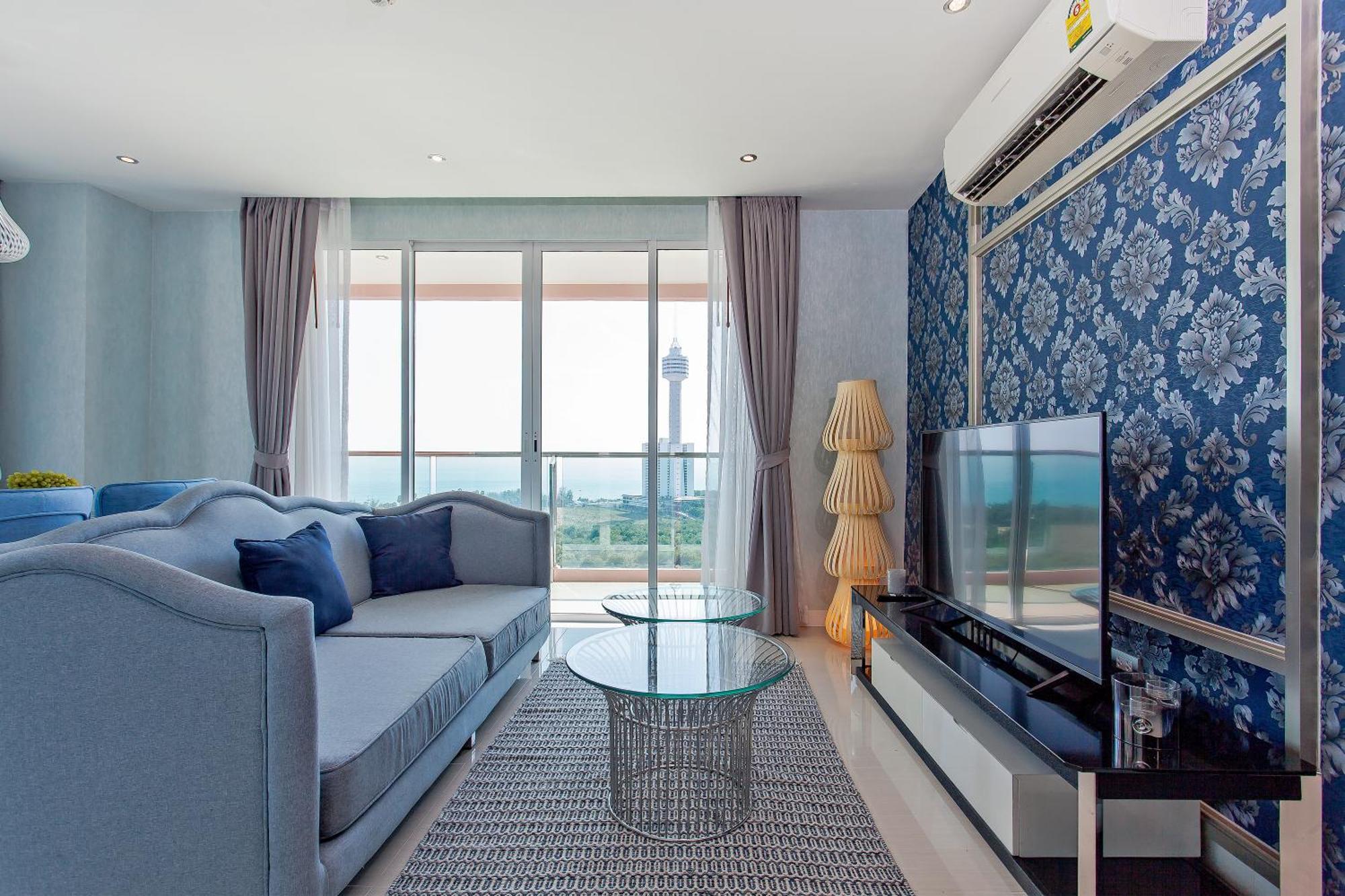 Grande Carribean - Seaview - Jomtien -Free Taxi From The Airport Apartment Pattaya Bilik gambar